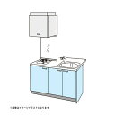 コンパクトキッチン ティオ Tio LixiL ペニンシュラI型 ベーシック W1374mm 間口137.4cm 奥行97cm(グリルなし1口コンロ用) グループ1 リクシル システムキッチン 建材屋