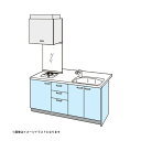 コンパクトキッチン ティオ Tio LixiL ペニンシュラI型 3段引出し W1824mm 間口182.4cm 奥行97cm(グリルなし1口コンロ用) グループ3 リクシル システムキッチン 建材屋