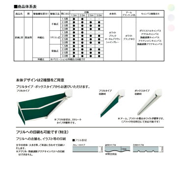 オーニング LIXIL 彩風L型 フリルタイプ 電動リモコン式 熱線遮断アクアキャンバス 間口5,460ミリ(3.0間)×出幅1.5m 庇 日除け 窓 リフォーム リクシル