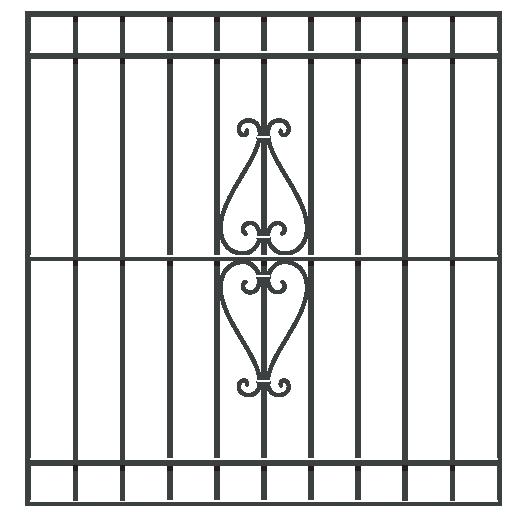 鋳物面格子 スパニッシュ型 07409 W1010×H1096mm 壁付 LIXIL/TOSTEM リクシル/トステム 窓サッシ アル..