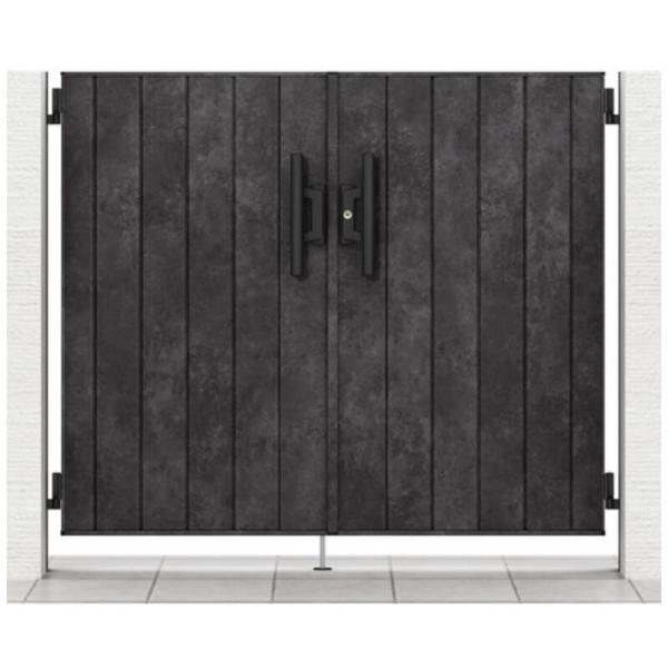 1月はエントリーでP10倍 門扉 リクシル 開き門扉AA MM1型 両開き 07-12/07-14 柱使用 W1400(700+700)×H1200/1400mm LIXIL 開き門扉リフォーム 建材屋