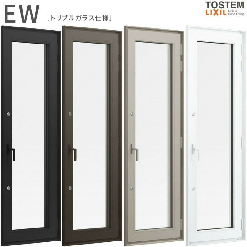 勝手口ドア 06018 EW (TG) W640×H1870mm 樹脂サッシ 窓 アングル付 クリプトンガス トリプルガラス リ..