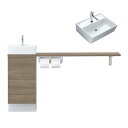 トイレ手洗 キャパシア カウンターキャビネット カウンター奥行280 ベッセル型 角形手洗器 YN-AA(L/R)EAAKXH(E/J)X ハンドル水栓 LIXIL リクシル 建材屋