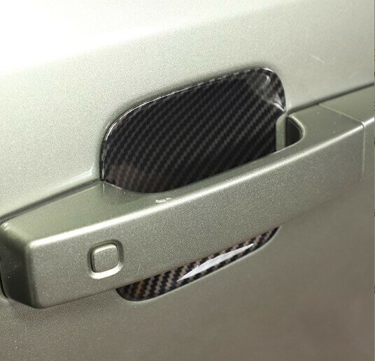 ランドローバー　 ディフェンダー 90 90S 90SE 90HSE　 カーボン調　カーボンルック ドアハンドルカバー　皿　インナー ドア サイド カバー ガーニッシュ　カバー　8648　3P