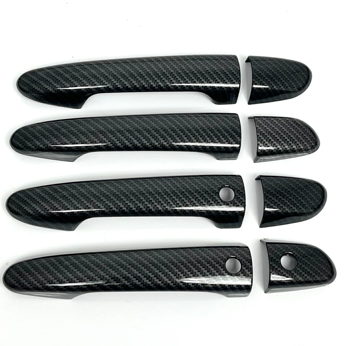 マツダ アクセラ スポーツ BM BL アクセラハイブリッド BY カーボン ルック ドアハンドル ドアノブ カ..