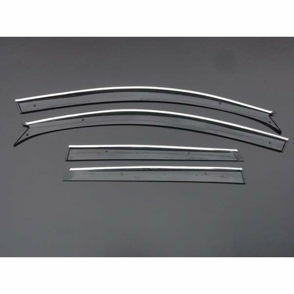 マツダ アクセラスポーツ BK系 （2003年10月から2009年6月まで） メッキ　モール　取付金具付き　ドアバイザー サイドバイザー　ドア サイド バイザー