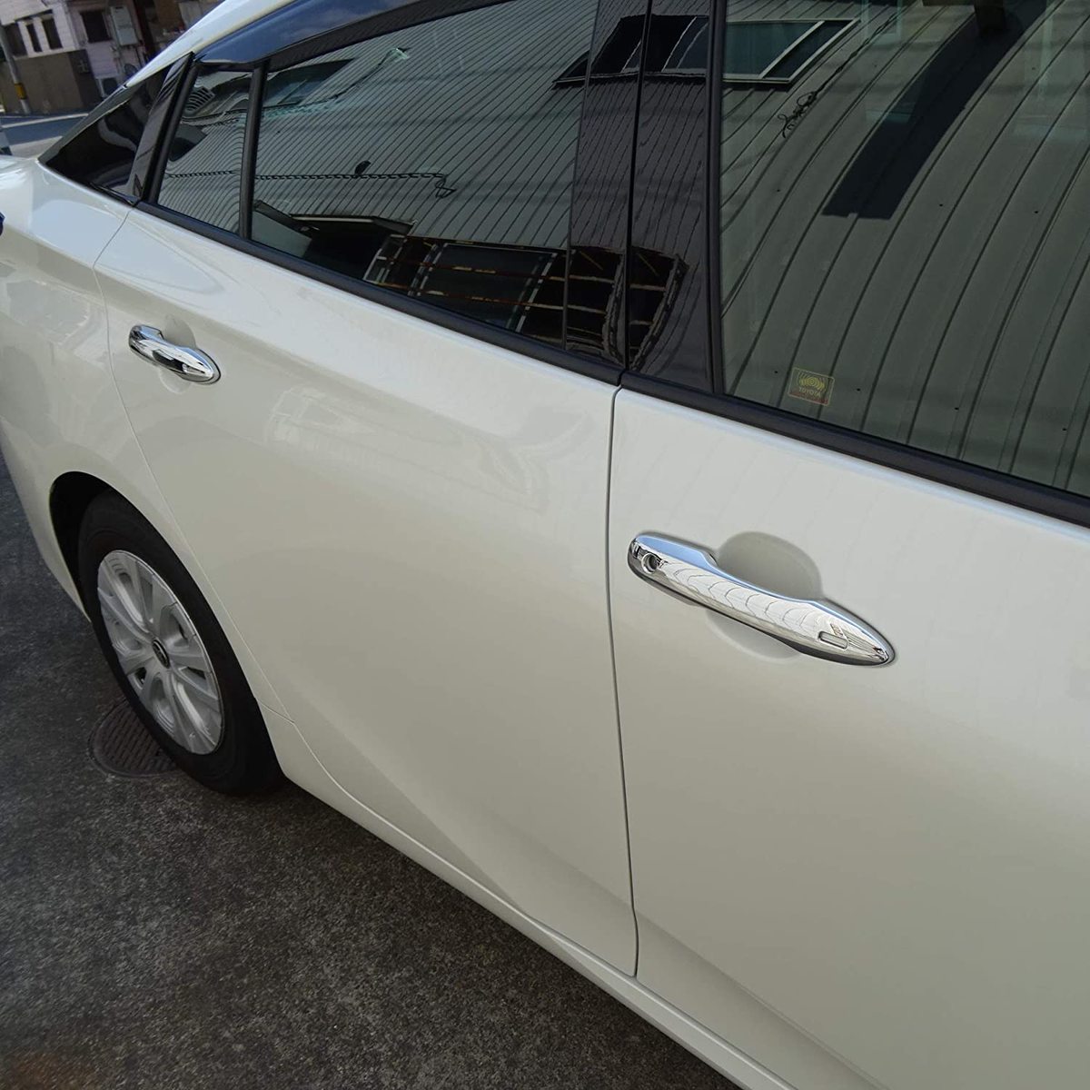 トヨタ プリウス 50 系 PHV　ZVW52　ハリアー 80 系 カムリ　70 系　カローラツーリング　カローラセダン　カローラスポーツ　　210 系 　ヤリス　10 系 15 系 　ヤリスクロス メッキ ドアハンドル カバー ドアノブ カバー ノブ ガーニッシュ プロテクター