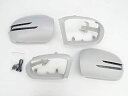 メルセデス ベンツ LED ウィンカー ドアミラー サイドミラー カバー カニ爪 アロータイプ 未塗装xメッキ枠 W164 前期 ML350 ML500 ML5...