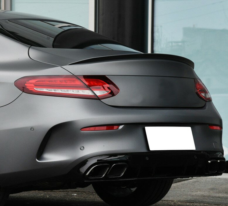 メルセデス ベンツ W205 C205 C180 C300 C43 C63 Cクラス クーペ カーボンルック トランクスポイラー リアスポイラー リア　ウイング スポイラー ZST-292