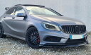 メルセデス ベンツ W176 A180 A250 A45 AMG Aクラス カーボンルック フロントバンパー リップ スポイラー ダクト ガーニッシュ サイドダクト パネル フェンダー エア ベント エアロ ZST-447