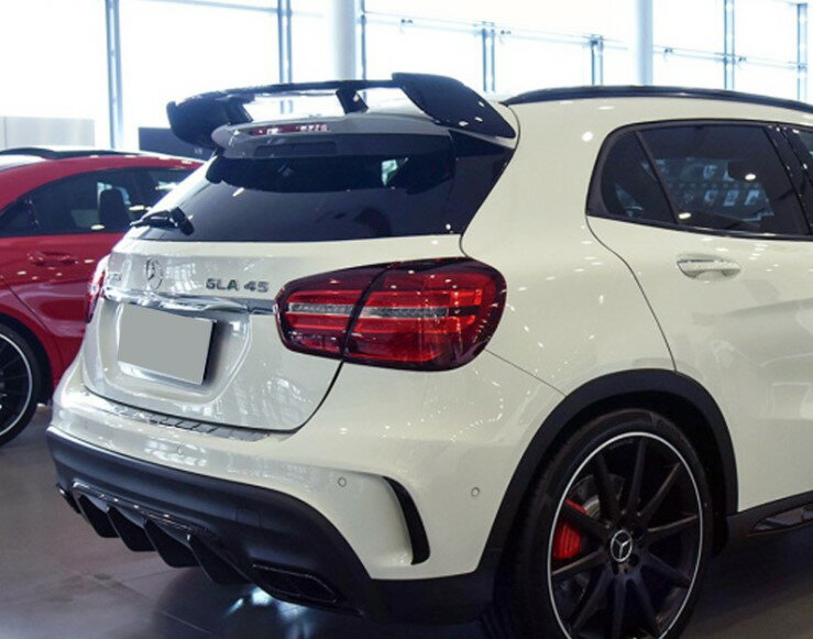 メルセデス ベンツ X156 GLA180 GLA220 GLA250 GLA45 GLAクラス カーボンルック トランクスポイラー リアスポイラー リア ウイング スポイラー ZST-大尾翼 5P