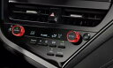 レッド エアコン ダイヤル カバー トヨタ カムリ 70 系 AXVH70 AXVH75 X G WS Gレザーパッケージ WSレザーパッケージ ダイハツ アルティス G AXVH70N AXVH75N b8699 2P(2)