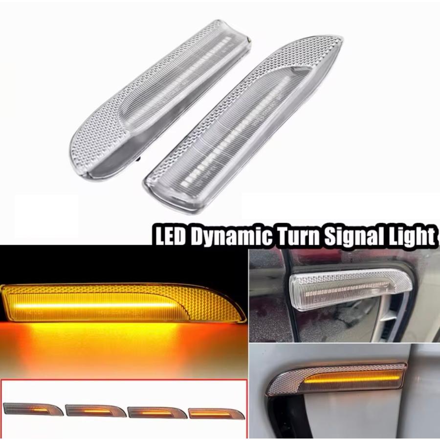 ポルシェ パナメーラ 970 S GTS 4S ターボ ターボS E-ハイブリッド 　流星ウインカー　シーケンシャル LEDサイドマーカー マーカー　ウィンカー クリア　D0778