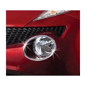 日産　ジューク 前期 F15 YF15 NF15 15RS 15RX 16GT ニスモ ニスモRS ガーニッシュ（2010年-2014年） メッキ ヘッドライト ヘッドランプ ヘッド リング リム ガーニッシュ ライト　b5011