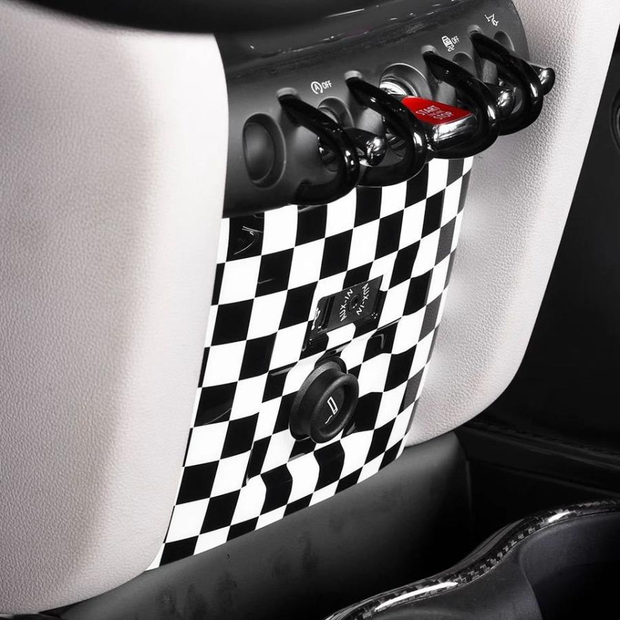 BMW MINI mini F60 クロスオーバー ワン クーパーD クーパーS クーパーSD USBパネル ポート シガーソケット　パネル カバー チェッカー　b2668