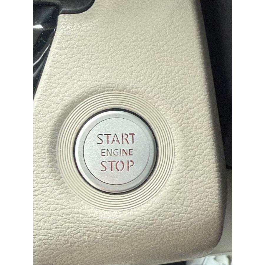 シルバー　エンジン スターター スイッチ カバー　三菱 ekスペース B34A B35A B37A B38A M G T　デリカミニ B34A B35A B37A B38A G T Gプレミアム Tプレミアム　b11975