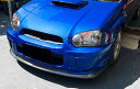 スバル インプレッサ WRX STI タイプRA リミテッド 2002-2005 カーボン ルック フロントバンパー スポイラー エアロ スポイラー バンパーリップ ガーニッシュ b12229ZST-1105(2)