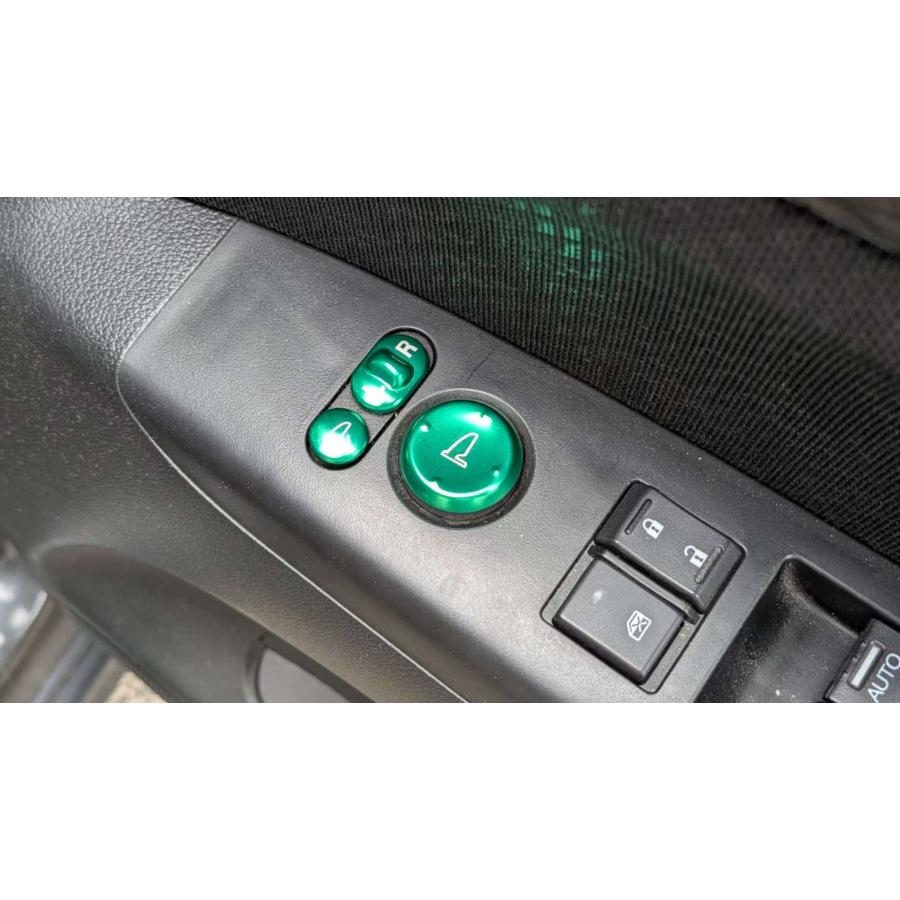 ホンダ アコード CU1 CU2 24E 24TL 24iL タイプS スポーツスタイル 　ミラー スイッチ カバー ドアミラー サイド ミラー 調整 ボタン グリーン 緑 b13606 12mm