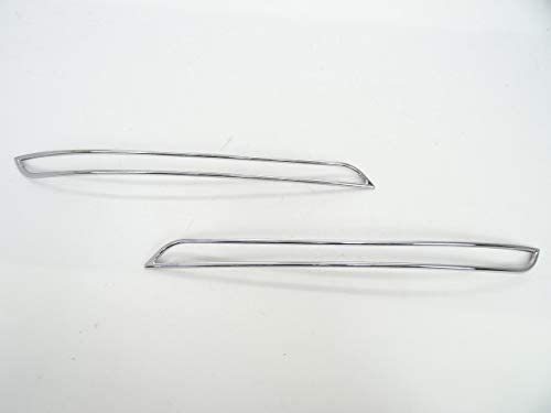 メルセデス ベンツ W166 ML 2011-2015y クローム メッキ リフレクター リング リアバンパー リム カバ..