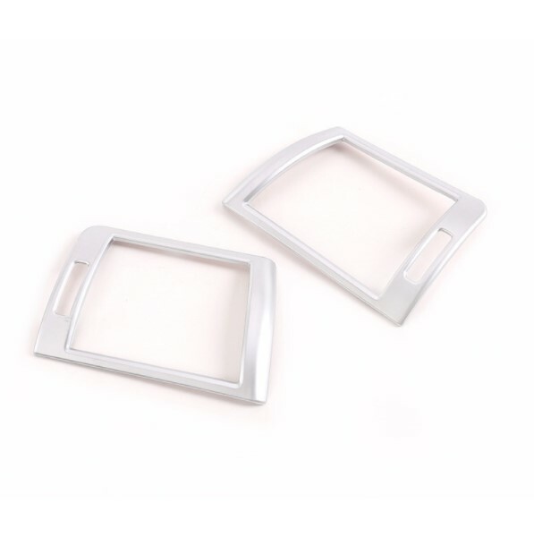 BMW　　 E46　　3シリーズ 　　318i 320i 323i 325i 328i 330i 330xi セダン ツーリング　　　シルバー　サイドエアコンダクトカバー　フレーム　リム　リング　エアコン　ダクト　カバー　ガーニッシュ　パネル　左右 7491