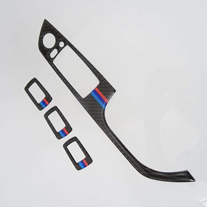 Rakuten - BMW E90 E91 320i 323i 325i 325xi 330i 330xi 335i セダン ツーリング Mライン カーボンルック　ウインドウスイッチカバー　パネル　フレーム　スイッチ　4152　Mライン