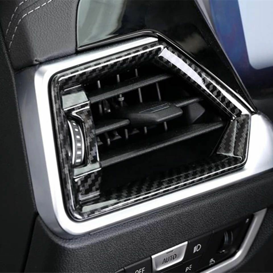 カーボン ルック サイドエアコンダクトカバー BMW G20 G21 M340 xDrive SE Mスポーツ 3シリーズ セダン ツーリング ワゴン サイド エアコン ダクト フレーム ガーニッシュ 左ハンドル用　4918