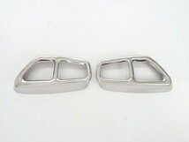 BMW 4本出しルック シルバー　マフラーカッター カバー G30 G31 523d 523i 530i 530e 540i xDrive 5シ..