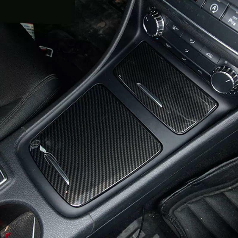 メルセデス ベンツ W176 A180 A250 A45 Aクラス カーボン ルック センターコンソール パネル カバー 収納 灰皿 蓋 ガーニッシュ　3094