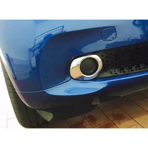 Smart スマート スマートフォーツー クーペ カブリオレ フォーフォー C453 W453 A453（ 2014年-） メッキ　フォグライト　バンパー　フロント リング リム　ガーニッシュ　カバー