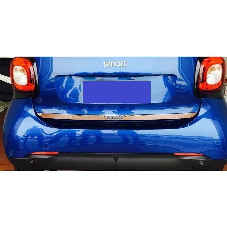 Smart スマート スマートフォーツー クーペ カブリオレ フォーフォー C453 W453 A453（ 2014年-） メッキ　 リア ドア ガーニッシュ リアゲート バックドア　パネル　カバー　モール