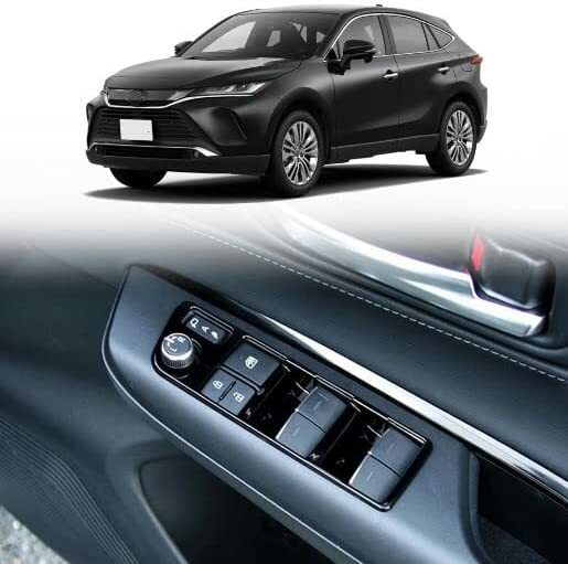 トヨタ　 ハリアーPHEV AXUP85 Z 　ピアノブラック 　　ウインドウスイッチ パネル カバー　　パワーウインドウ　ミラー　ドア　スイッチ　ガーニッシュ