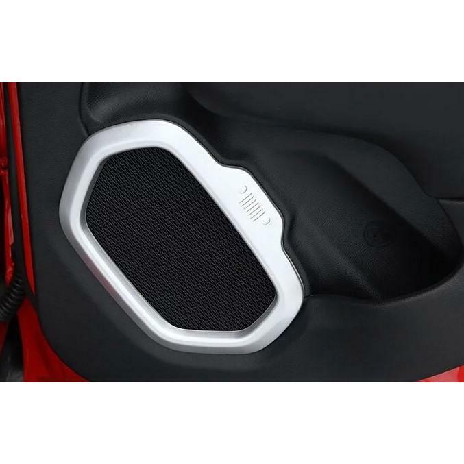 ジープ レネゲード BU 型 サテンシルバー スピーカー カバー リング ガーニッシュ