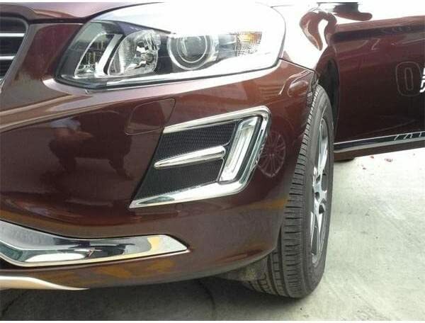 メッキ フォグライト フォグランプ リング ガーニッシュ ボルボ XC60 D4 T5 T6 クラシック SE AWD Rデザイン　b2915