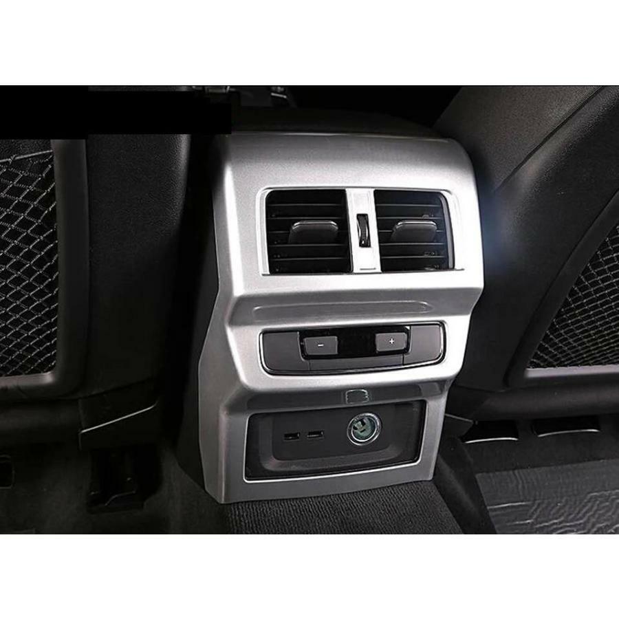 アウディ Q5 FY 系 2.0TSFI 40TDI 45TSFI SQ5 クワトロ Sライン サテン シルバー リアエアコンダクトカバー リア エアコン コンソールボックス ダクト カバー
