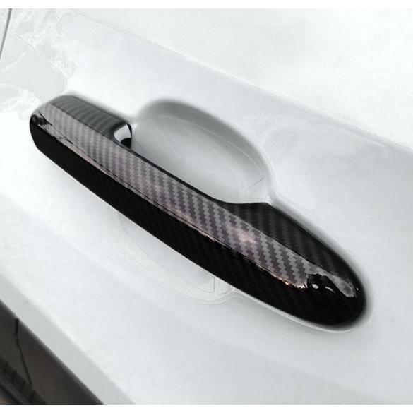 トヨタ　RAV4 50 系 MXAA52 MXAA54 AXAH52 AXAH54 X G アドベンチャー ハイブリッド X G　カーボン調　ブラックカーボンルック ドアハンドル カバー ドアノブ スマートキー ガーニッシュ　プロテクター