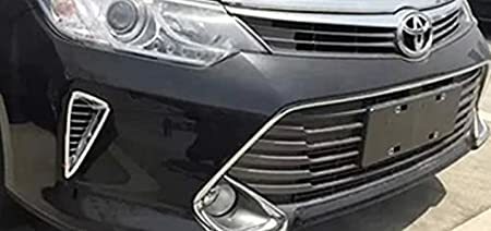 トヨタ カムリ 50 系 カムリハイブリッド AVV50 後期（2014年9月～2017年） クローム メッキ フロントバンパー サイド ダクト ガーニッシュ カバー パネル