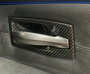 BMW E60 E61 525i 530i 540i 545i 550i 前期　03-07y　セダン ツーリング 5シリーズ　カーボン調 　インナードアハンドル カバー　パネル カバー　　フレーム　　5507