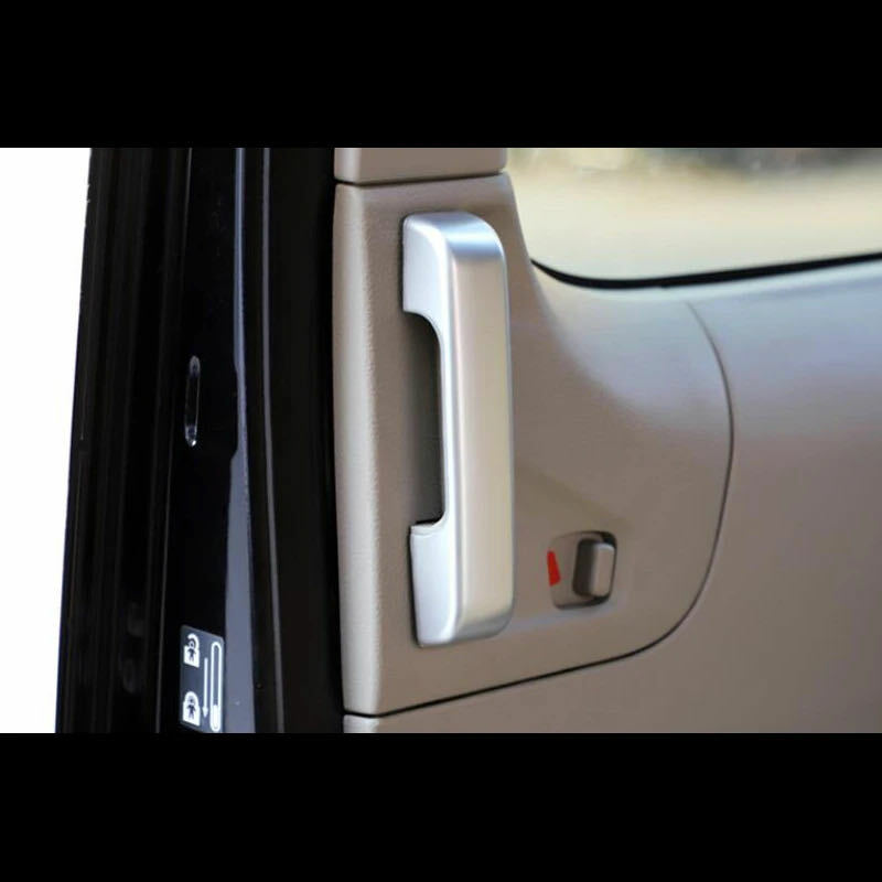 日産　バネット NV200 2009y～ 三菱 デリカD:3 D3 BM20 2009y～ サテンシルバー インナー スライドドアハンドル カバー 　　スライド　内装　ドア　ノブ　カバー　フレーム