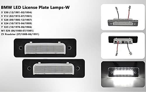 BMW E28 528eA 518iA 533iA 524tdA M535iA 520iA M5 5꡼򴹼 LED ʥС 饤󥹥 ۥ磻ȡ򡡥ꥢ󥺡߷סꥢ饤󥹡ʥС 030133