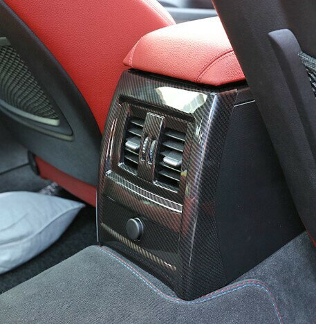 BWM F30 F31 F34 F80 M3 　 リア　エアコンダクトカバー　パネルカバー　エアコン　フレーム カーボン ルック リム　カバー ガーニッシュ　カーボン調　2818