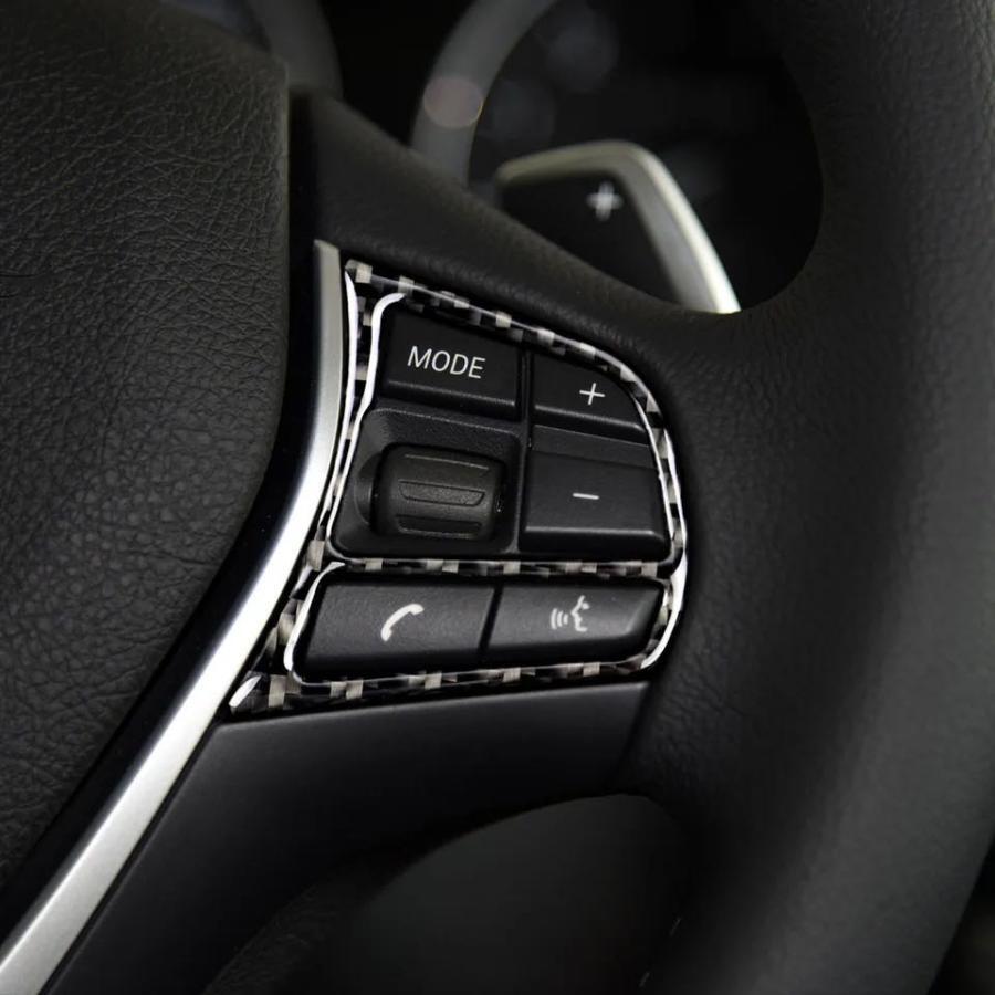 BMW F22 F23 220i スポーツ クーペ カブリオレ 2シリーズ　カーボンルック　カーボン調　 ステアリング カバー 　スイッチ　ハンドル　パネル　フレーム　枠　3647