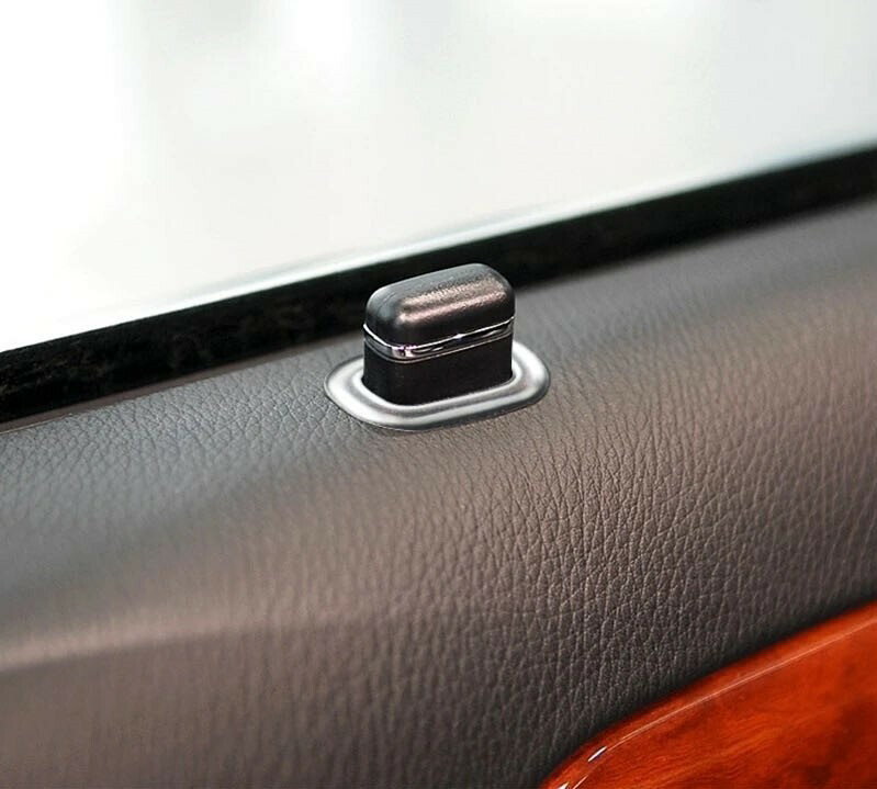 W221 S350 S500 S550 S600 S63 S65 Sクラス サテンシルバー ドアロック カバー 　4P　ドア　ピン　カバ..