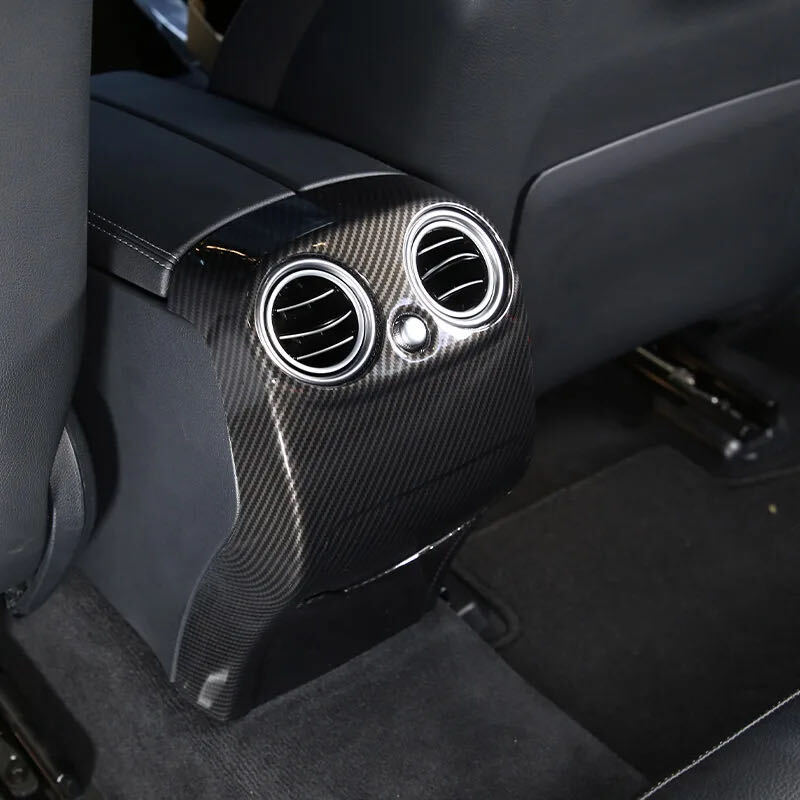 メルセデス ベンツ X253　C253　前期　2016-2019y　X253 GLC200 GLC200d GLC250 GLC350e GLC43 GLC63 SUV クーペ GLCクラス カーボン ルック リアエアコンダクトカバー リア エアコン ダクト ガーニッシュ パネル　8659