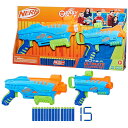 ハズブロ(HASBRO) ナーフ エリートJR. アルティメイト スターターセット、簡単操作のブラスター2種、ナーフエリートダーツ15本付き、対象年齢6才以上 F6369
