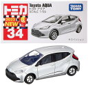 タカラトミー 『 トミカ No.34 トヨタ アクア (箱) 』 ミニカー 車 おもちゃ 男子用 3歳以上 箱入り 玩具安全基準合格 STマーク認証 TOMICA TAKARA TOMY|詳細画像