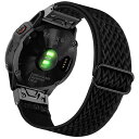 Ahayo QuickFit 22mm 交換ベルト 超軽量 柔らかく伸縮性のあるナイロンリストバンドストラップ for GARMIN(ガーミン) Fenix 7/ EPIX 2/ Fenix 6 / Fenix 5 / Instinct 2 Solar/Forerunner 955 / Approach S62 用