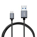 LOE(ロエ) USB-C to USB-A 3.0 ケーブル (USB3.1 Gen1) 高耐久ナイロン UQ WiMAX2 Speed Wi-Fi NEXT WX04 / W05 対応