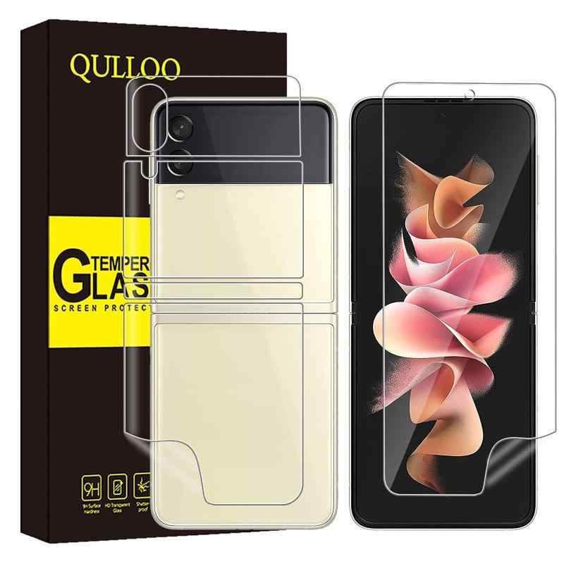 QULLOO for Galaxy Z Flip3 5G tB SCG12/SC-54B Gǂ  ߗ TPU ϏՌ CAh~ Galaxy Z Flip 3 5G یtB
