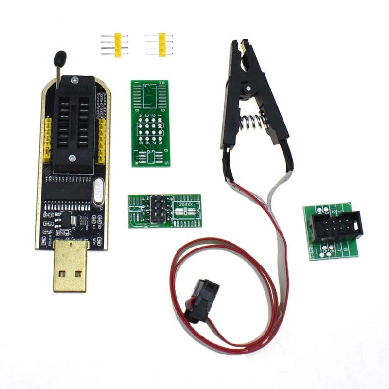 SOP8 SOIC8 Test Clip Socket Adapter for EEPROM 25CXX 24CXX + CH341A 24 25 Series EEPROM Flash BIOS USB Programmer Module