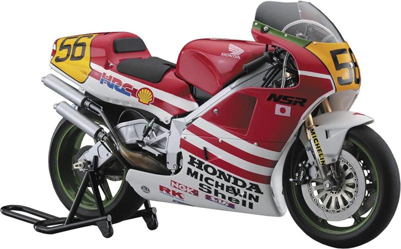 ハセガワ バリバリ伝説 Honda NSR500 巨摩 郡 1/12スケール プラモデル SP338(C)しげの秀一/講談社組み立て、塗装が必要なプラモデル。別途、工具、塗料等が必要。商品モデル番号: HSP338色: 成型色